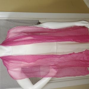 Sheer sparkling scarf